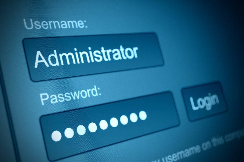 login screen - Air IT support tips on strong passwords