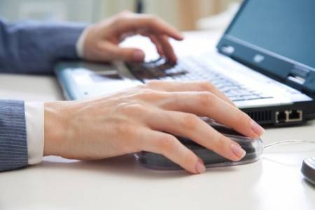 business man on laptop Air IT support