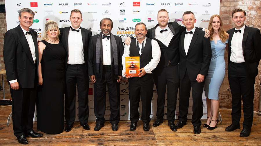 Air IT SME Business of the Year Award Winners Derby Telegraph Business Awards 201
