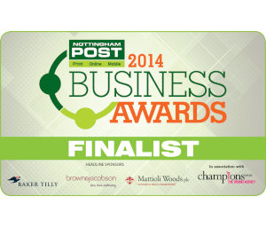 Nottingham Post Buisness Awards Finalist 2014