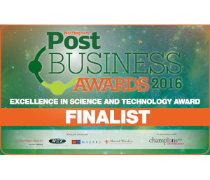 Nottingham Post Business Awards Execllence in Science and Technology Award Logo