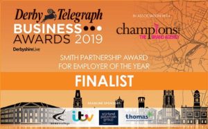 Derby Telegraph Business Awards Finalist badge