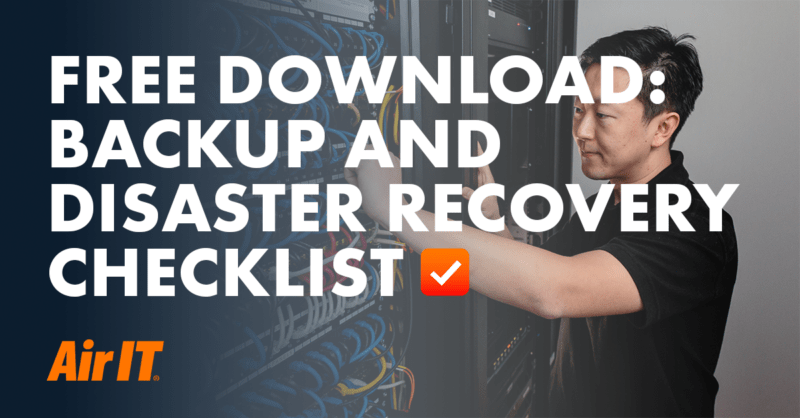 Download Backup & Disaster Recovery checklist