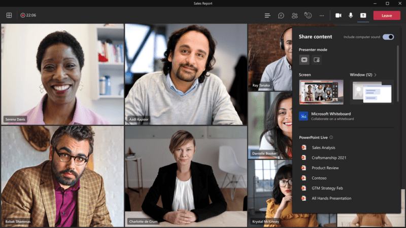 PowerPoint Live in Teams
