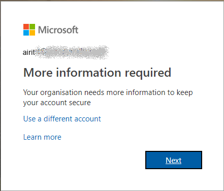 Microsoft More info needed