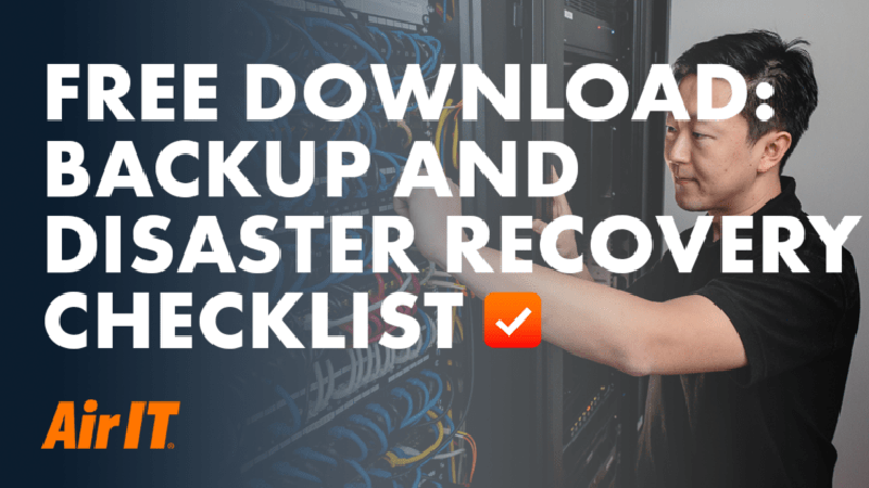 Free download for backup and disaster recovery checklist