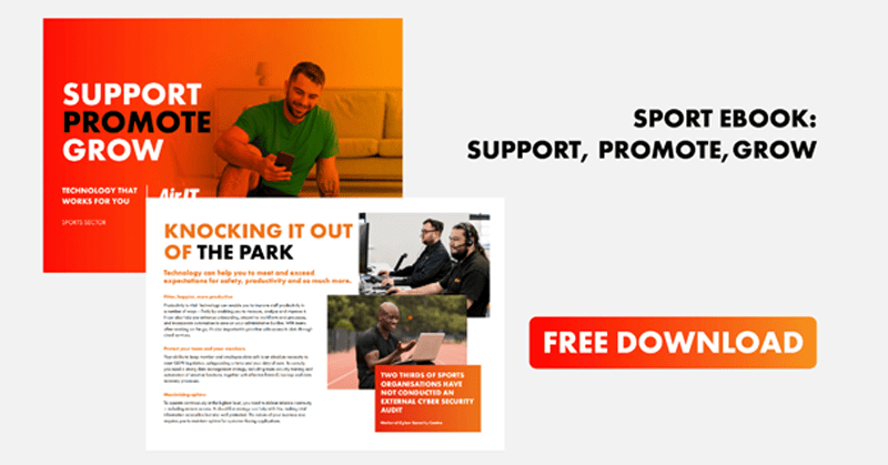 sports sector eBook support promote grow ebook with free download call to action