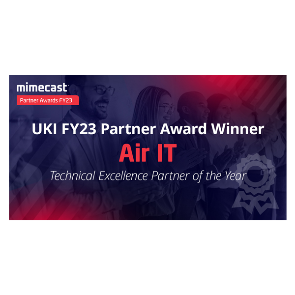 Mimecast UKI FY23 Technical Excellence Partner of the Year Awards Winner